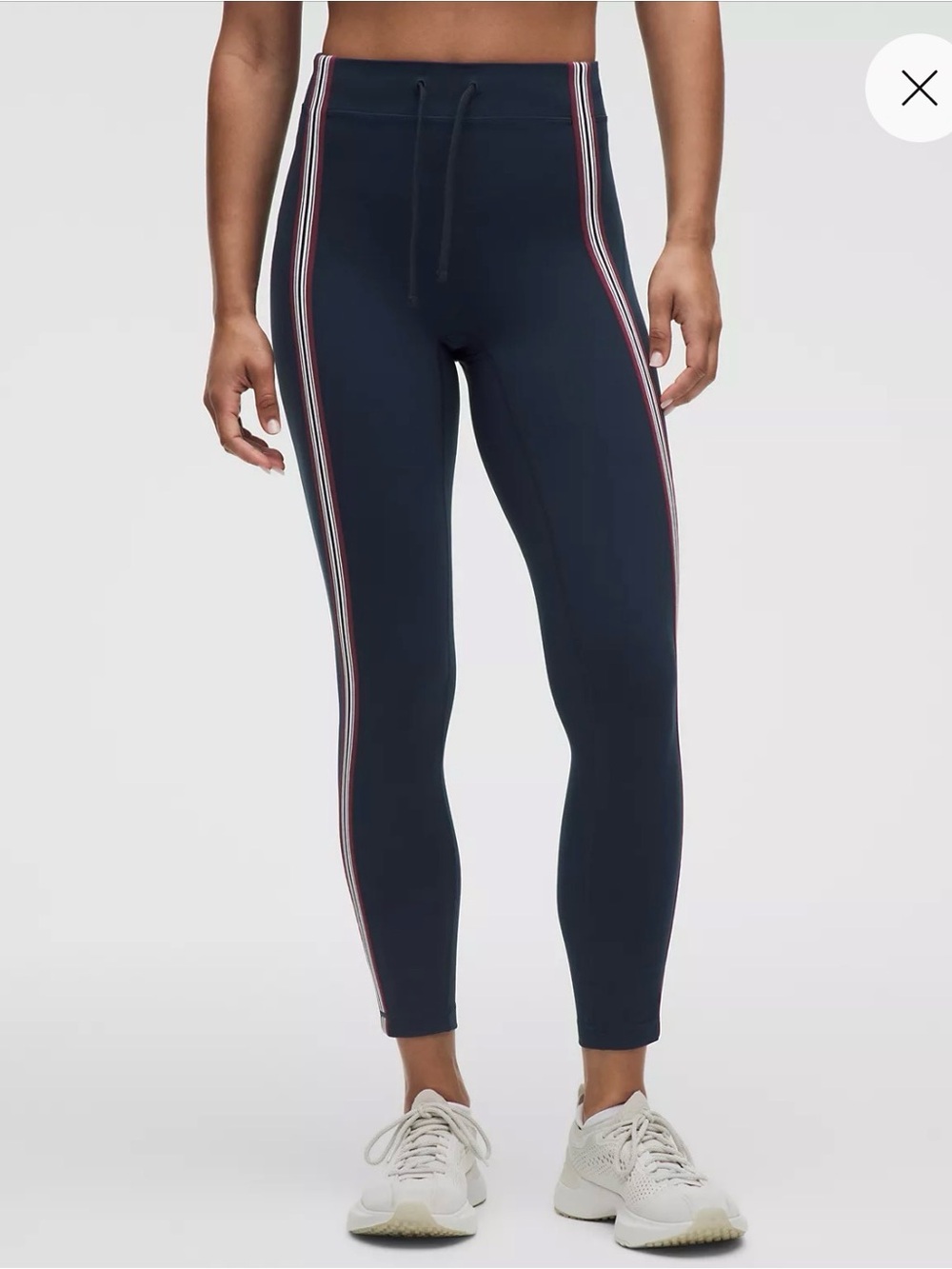 NWOT Lululemon Groove High-Rise Tight 25" Stripe Trim - Picture 3 of 7